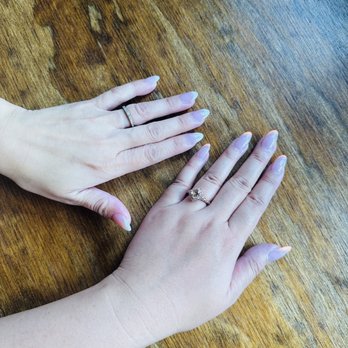 AURA Nail Bar - French dip and dip/gel design - Waxing Near Me - Dallas, Texas