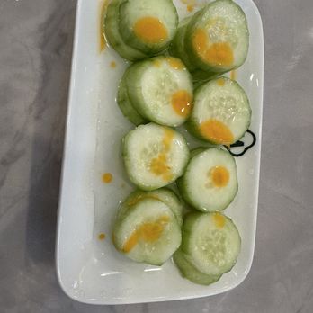 M Dumpling - Cucumber Salad (5 stars) est 70cal, P1g, C5g, F6g - Dim Sum Near Me - San Ramon, California M Dumpling - Cucumber Salad (5 stars) est 70cal, P1g, C5g, F6g - Dim Sum Near Me - San Ramon, California