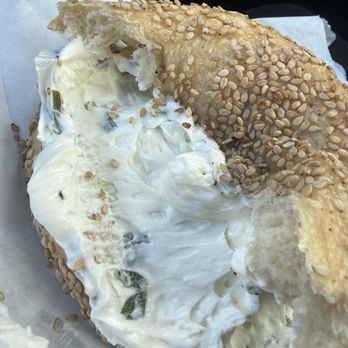 Hank's Bagels - Cream cheese with a side of bagel - Bagels Near Me - Los Angeles, California