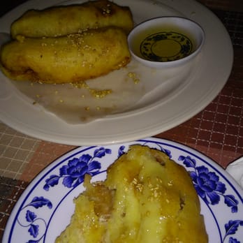 Thai Excellente Restaurant - Fried banana with side of honey. $3.99 - Thai Near Me - El Monte, California