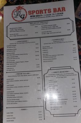 Menu photo 2 Ag Sports Bar Beaverton, OR Menu photo 2 Ag Sports Bar Beaverton, OR