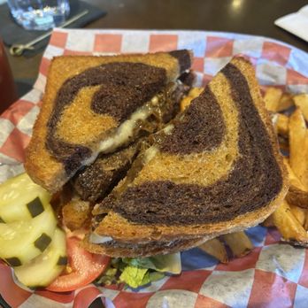 Left Turn Distillery - Patty melt with fries - Mexican Near Me - Albuquerque, New Mexico