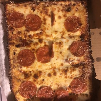 Mr Pizza - Haggerty - Small square deepdish with pepperoni and garlic parm crust - Pizza Near Me - Belleville, Michigan