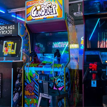 Moon Age Virtual Reality Arcade - Experience classic arcade action at MoonAge in Los Angeles. Challenge friends on retro favorites like Tetris, test your aim o... - Virtual Reality Centers Near Me - Los Angeles, California Moon Age Virtual Reality Arcade - Experience classic arcade action at MoonAge in Los Angeles. Challenge friends on retro favorites like Tetris, test your aim o... - Virtual Reality Centers Near Me - Los Angeles, California