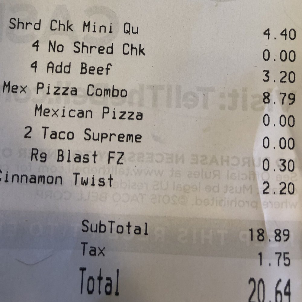 Taco Bell - Over charged mini beef quesadilla! - Fast Food Near Me - San Jose, California Taco Bell - Over charged mini beef quesadilla! - Fast Food Near Me - San Jose, California