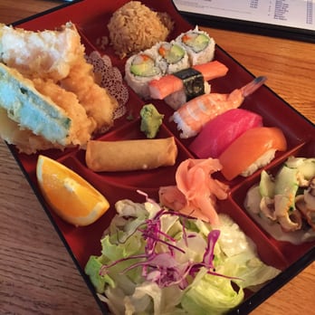 Fuji Cafe - Shrimp tempura/sushi lunch. Good deal at$11. - Sushi Bars Near Me - Collierville, Tennessee