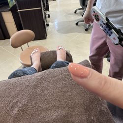 Nail of Capri - They charged me for this! I would like a refund or a do over! Manager was rude and acted if this was ok, I choose to suck it up and pay