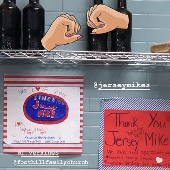 Jersey Mike's Subs - Love you!! - Sandwiches Near Me - Lake Forest, California