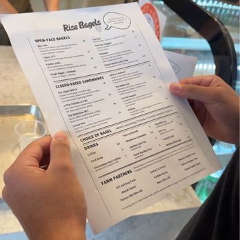 Rise Bagels - menu - Bagels Near Me - Irvine, California Rise Bagels - menu - Bagels Near Me - Irvine, California