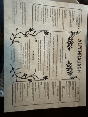 Menu photo 6 Alpenrausch Portland, OR