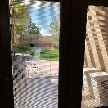 ABQ Window Cleaning Solutions - storm windows with blinds, cleaned inside and out and in between the panes, reassembled, blinds not twisted or jumbled - Window Washing Near Me - Albuquerque, New Mexico