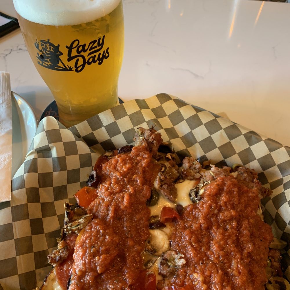 Lazy Days Brewing - Pizza ("All of the Lights") and beer (Willakenzie). Perfect pairing. - Breweries Near Me - Beaverton, Oregon Lazy Days Brewing - Pizza ("All of the Lights") and beer (Willakenzie). Perfect pairing. - Breweries Near Me - Beaverton, Oregon