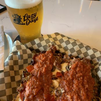 Lazy Days Brewing - Pizza ("All of the Lights") and beer (Willakenzie). Perfect pairing. - Breweries Near Me - Beaverton, Oregon Lazy Days Brewing - Pizza ("All of the Lights") and beer (Willakenzie). Perfect pairing. - Breweries Near Me - Beaverton, Oregon