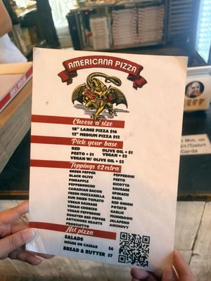 Menu photo 1 Americana Pizza Boise, ID Menu photo 1 Americana Pizza Boise, ID