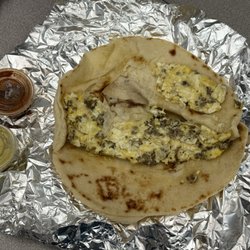 Sausage and egg taquito