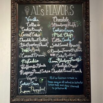 AL's Ice Cream Shoppe - All the flavors - Ice Cream & Frozen Yogurt Near Me - Middletown, Connecticut