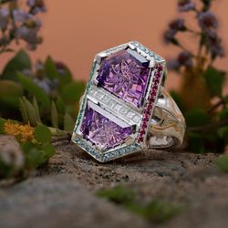 Marblehead Custom Jewelry - Stunning custom amethyst ring made by Steven Tyler The Designer