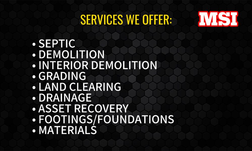 MSI contracting - septic in Mooresville, NC