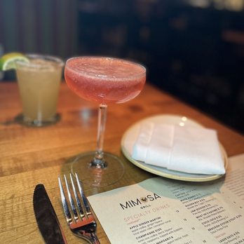 Mimosa Grill - a drink and a menu - Southern Near Me - Charlotte, North Carolina Mimosa Grill - a drink and a menu - Southern Near Me - Charlotte, North Carolina