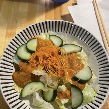 Krazy Sushi - Small house salad yummy dressing - Sushi Bars Near Me - Las Vegas, Nevada