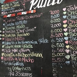 Punto Sabroso - Menú
