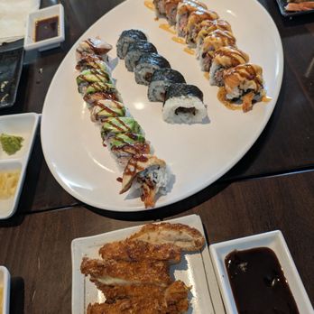 Koyi Sushi - More sushi rolls and some tonkatsu with sauce - Sushi Bars Near Me - Costa Mesa, California Koyi Sushi - More sushi rolls and some tonkatsu with sauce - Sushi Bars Near Me - Costa Mesa, California