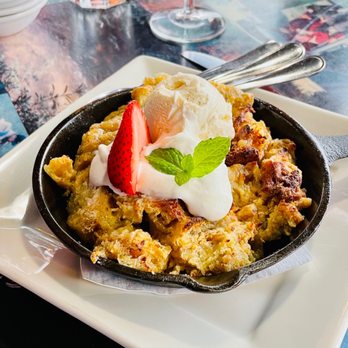 Izaak's Restaurant - Mel's Wicked Bread Pudding - so good! - Bars Near Me - Craig, Montana