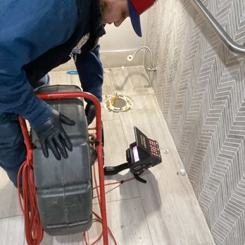Rescue Plumbing - Sewer camera inspection in commercial bathroom - Plumbing Near Me - Chicago, Illinois