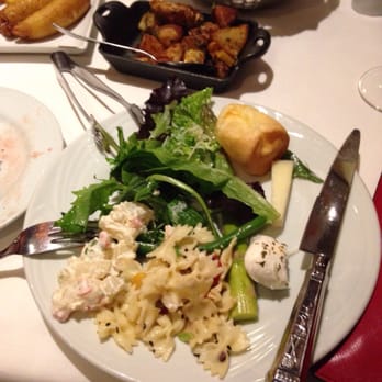 Fogo de Chão - Salad bar. Different types of green salad along with pasta salad. - Brazilian Near Me - Addison, Texas Fogo de Chão - Salad bar. Different types of green salad along with pasta salad. - Brazilian Near Me - Addison, Texas