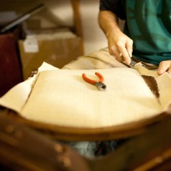 Kauffman's Carpet & Upholstery Cleaning - Custom Reupholstering of an antique chair