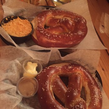 Notch Brewing - Pretzels with butter, mustard, and obatzda - Breweries Near Me - Salem, Massachusetts Notch Brewing - Pretzels with butter, mustard, and obatzda - Breweries Near Me - Salem, Massachusetts