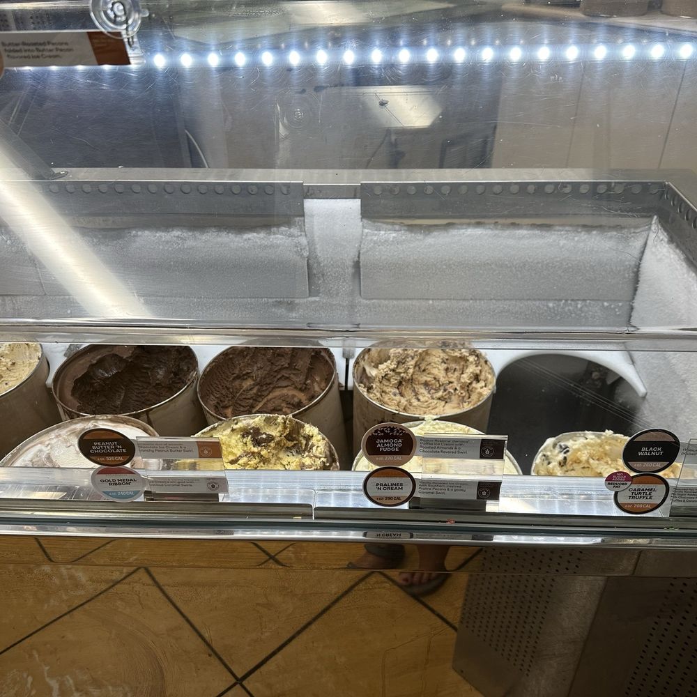 Baskin-Robbins - Ice cream freezer, tops open, frosted sides. - Ice Cream & Frozen Yogurt Near Me - Martinez, California