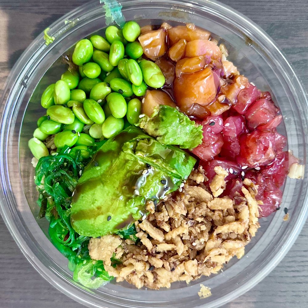 Aloha Poke - PACK YOUR OWN BOWL - Medium bowl with tuna and salmon; edamame, crunch, seaweed, and avocado - Hawaiian Near Me - Washington, DC, District of Columbia Aloha Poke - PACK YOUR OWN BOWL - Medium bowl with tuna and salmon; edamame, crunch, seaweed, and avocado - Hawaiian Near Me - Washington, DC, District of Columbia