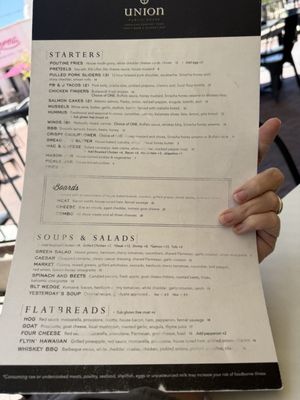 Menu photo 3 Union Public House Tucson, AZ