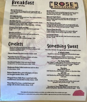 Menu photo 5 The Rose Pagosa Springs, CO Menu photo 5 The Rose Pagosa Springs, CO