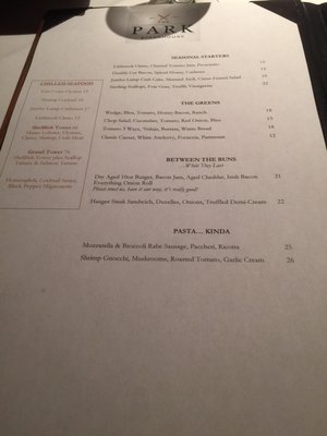 Menu photo 8 The Park Steakhouse Park Ridge, NJ Menu photo 8 The Park Steakhouse Park Ridge, NJ