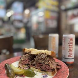 David's Brisket House and Deli - Pastrami & Brisket Sandwich