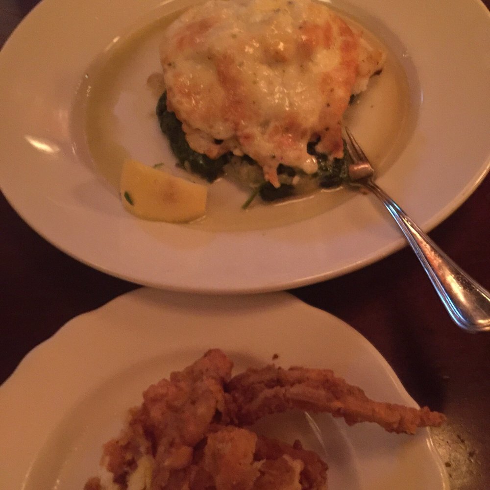 Pappadeaux Seafood Kitchen - Chilean sea bass was awesome and always have to get a fried soft shell crab on the side - Seafood Near Me - Conroe, Texas Pappadeaux Seafood Kitchen - Chilean sea bass was awesome and always have to get a fried soft shell crab on the side - Seafood Near Me - Conroe, Texas