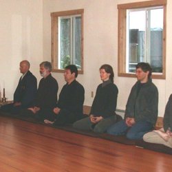 Tahoma One Drop Zen Monastery - Sitting in the zendo