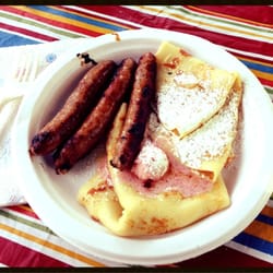 Mount Vernon Farmers Market - Swedish Pancakes with Lingonberry Butter and Sausage Links!