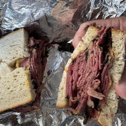 Ervings Brisket Delicatessen - Hot Pastrami on rye!