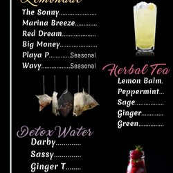 Sonny's Lemonade - Our Menu