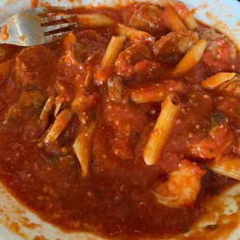 Cafe Primo - Too much sauce in the pasta meal. - Italian Near Me - Bardstown, Kentucky Cafe Primo - Too much sauce in the pasta meal. - Italian Near Me - Bardstown, Kentucky