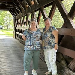 Iuka Mineral Springs Park - Inside the covered bridge