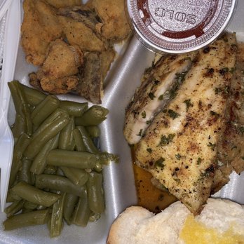 Kenner Seafood - Stuffed redfish, steamed green beans, spicy potatoes...delicious! - Seafood Near Me - Kenner, Louisiana Kenner Seafood - Stuffed redfish, steamed green beans, spicy potatoes...delicious! - Seafood Near Me - Kenner, Louisiana