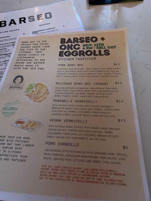 Menu photo 3 Barseo Oklahoma City, OK