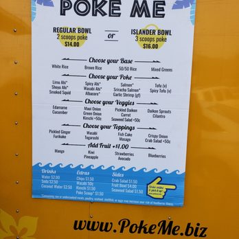 Poke Me - PokeMe Menu - Poke Near Me - Kirkland, Washington Poke Me - PokeMe Menu - Poke Near Me - Kirkland, Washington