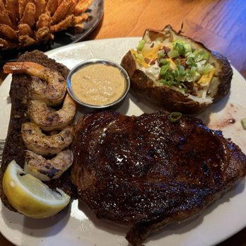Outback Steakhouse - Ribeye and grilled shrimp - Steakhouses Near Me - Ontario, California