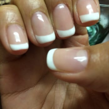 Nova Nail Spa - French tip with gel nail polish :0) - Nail Salons Near Me - San Diego, California