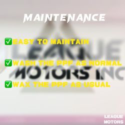 XCare Auto Films - Maintenance
